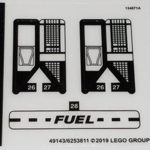 Lego Sticker Sheet 2 for Set 75891-1 / [No Color/Any Color]