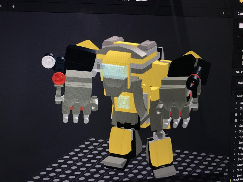 Lego HA-AU combat with a helmet (clone trooper mech)