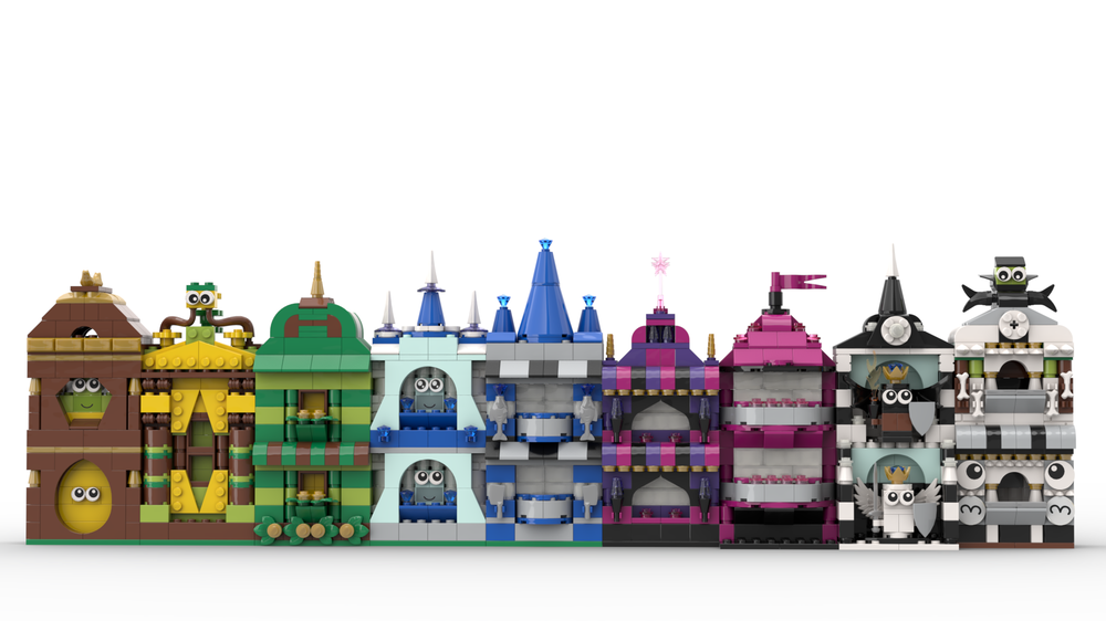 Lego 11033 Rainbow houses 1-9