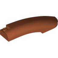 Lego Brick Round, Curved 10 x 2 x 2 with Rounded End Right / Dark Orange