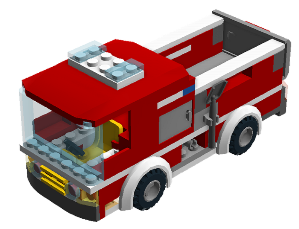 Lego (x) - Fire Transport Truck - 60107