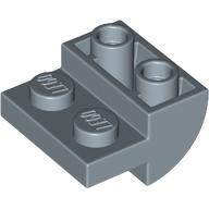 Lego Brick Curved Inverted 2 x 2 with 1 x 2 Cutouts / Sand Blue