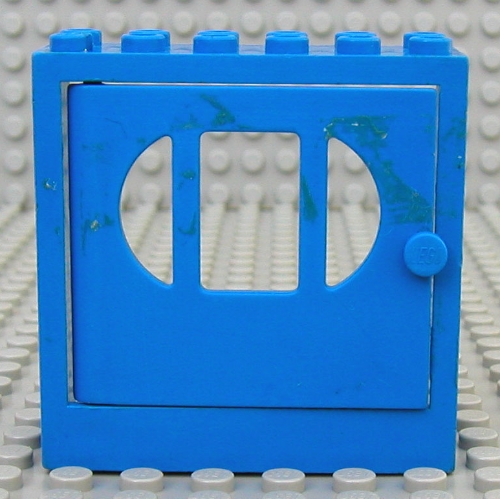 Lego Fabuland, Door Frame 2 x 6 x 5 with Blue Door