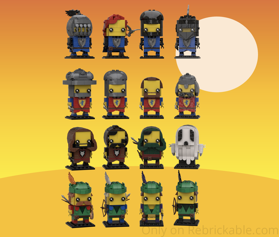 Lego Castle Brickheadz wave 1 bundle