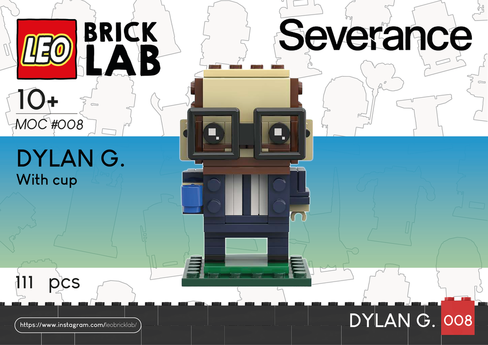 Lego Dylan G. (Severance) _ BrickHeadz Style