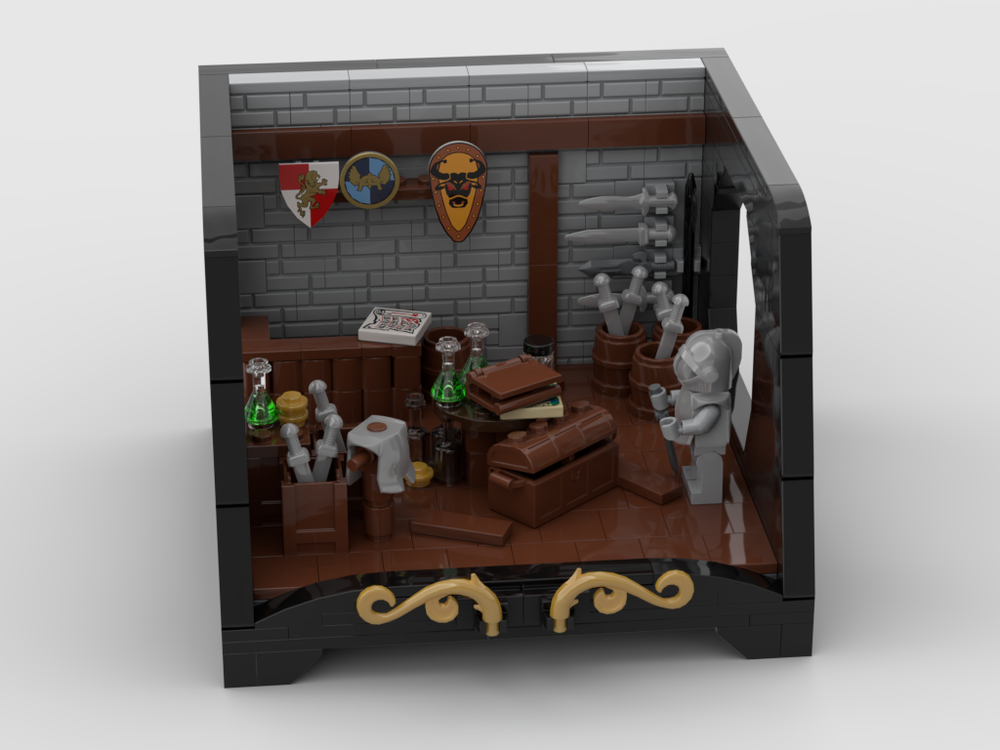 Lego Medieval Store with a special stand