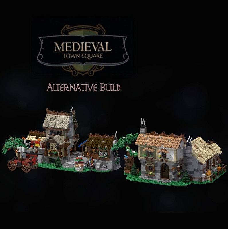 Lego Medieval Town Square Alternative Build