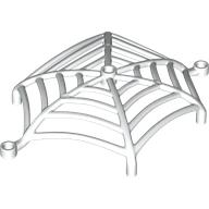 Lego Insect Accessory, Spider Web, Dome Shaped with Bars, Holes / White