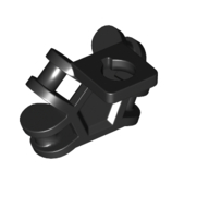 Lego Minifig Neckwear Backplate with 4 Bars / Black