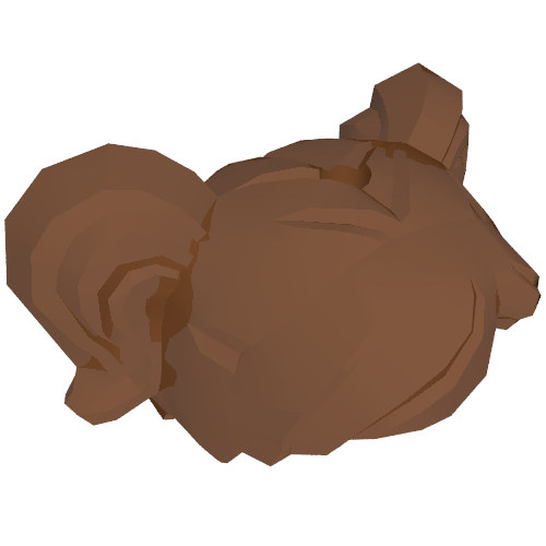 Lego Hair 2 Ponytails / Reddish Brown