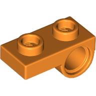 Lego Plate Special 1 x 2 with Pin Hole Underneath / Orange