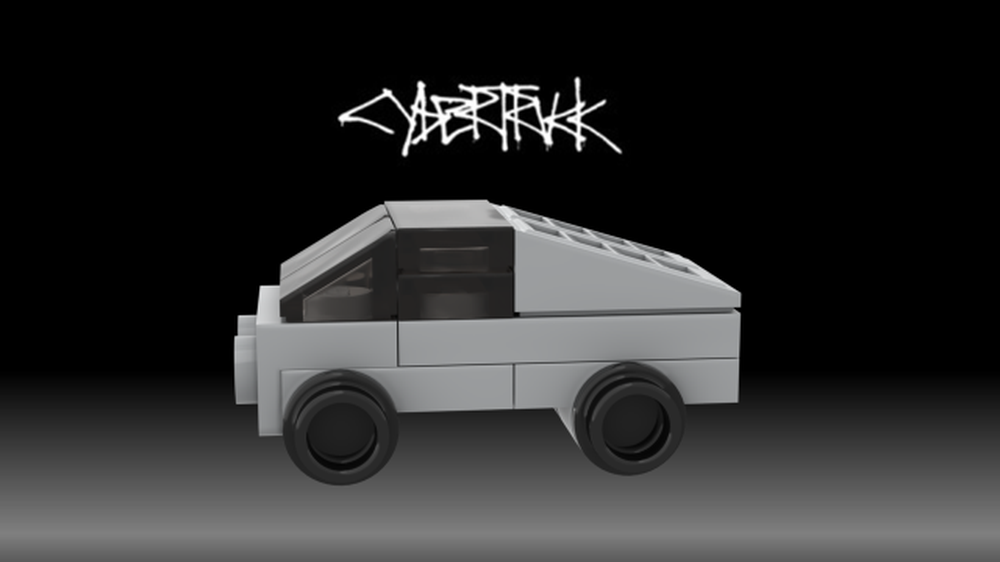 Lego Microscale Tesla Cybertruck