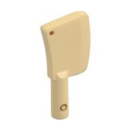 Lego Equipment Cleaver, no Holes / Tan