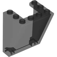 Lego Windscreen 3 x 4 x 4 Inverted, Rounded Top Inside Edges, Cut-Out Bottom Inside Edges / Trans-Black