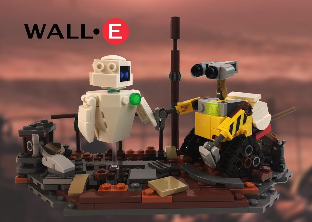 Lego Mini Wall E and Eve Diorama!
