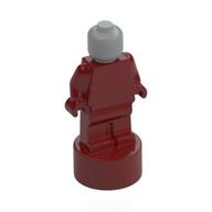 Lego Minifig Trophy Statuette with Light Bluish Grey Head pattern