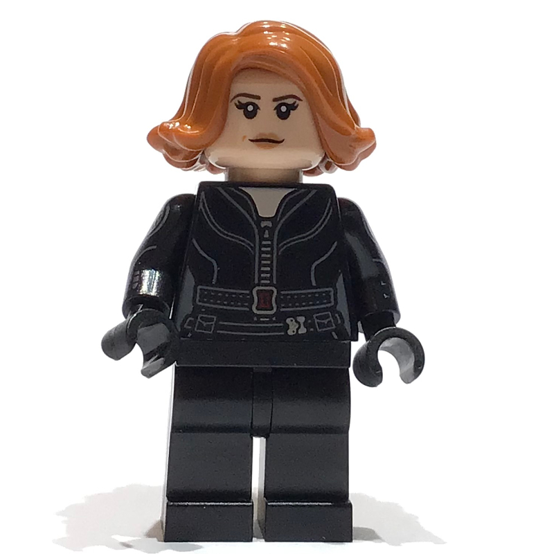 Lego Black Widow, Black Jumpsuit, Plain Legs