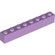 Lego Brick 1 x 8 / Lavender