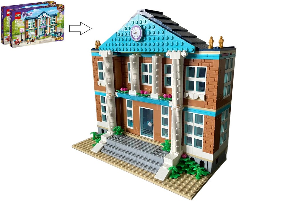 Lego Town Hall Modular Alternate build (2x 41682)