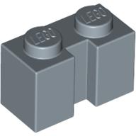 Lego Brick Special 1 x 2 with Groove / Sand Blue