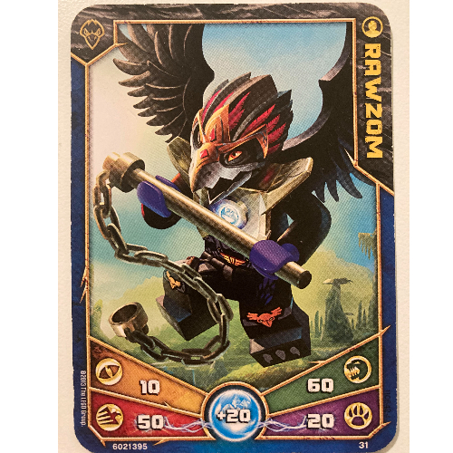 Lego Trading Card, Legends of Chima Deck #1: 31 [Rawzom]