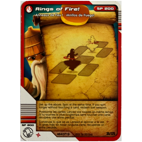 Lego Trading Card, Ninjago Deck #2: 35 - Rings of Fire! - North American Version