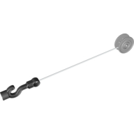 Lego Duplo Winch Drum Narrow Ridged with String and Black Hook