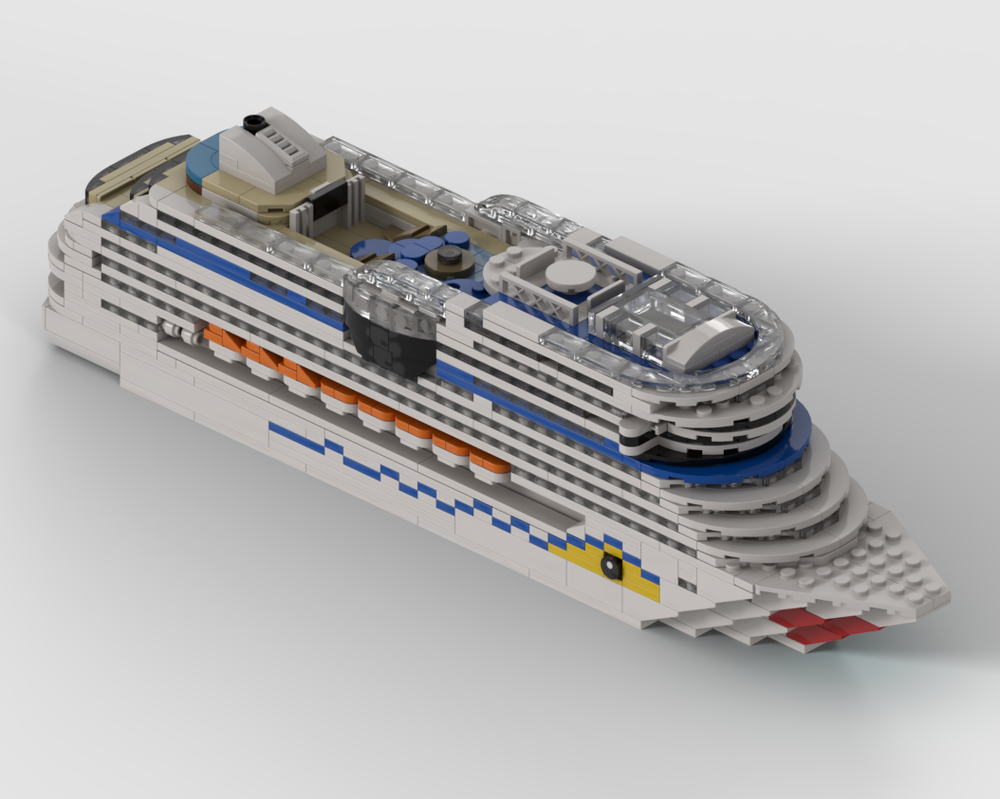 Lego MOC AIDAstella, AIDAblu, AIDAmar & AIDAsol 1:700