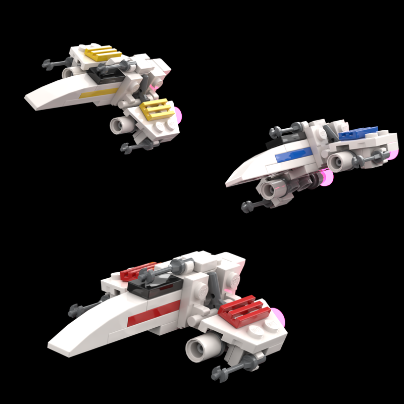 Lego E-Wing Starfighter - 1 : 144 Scale - Star Wars Legends - Mini
