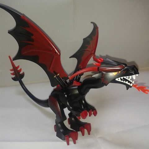 Lego Dragon, Fantasy Era, Black Head