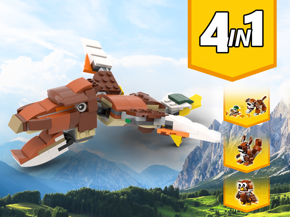 Lego 31044 Pterodactyl Dinosaur Alternative Build