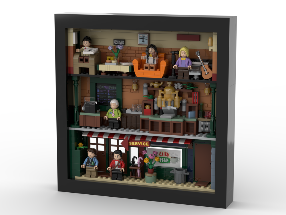 Lego 21319 FRIENDS Central Perk in photo frame