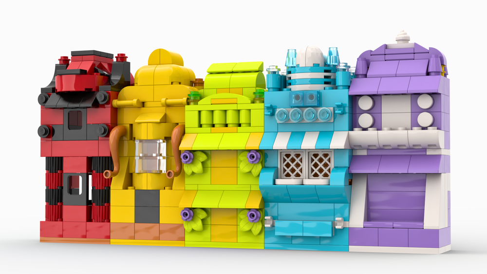 Lego 11044 Rainbow houses