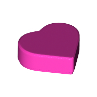 Lego Tile 1 x 1 Heart