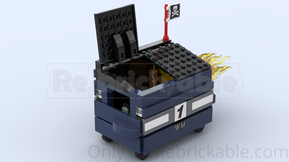 Lego Dumpster Fire-Bird