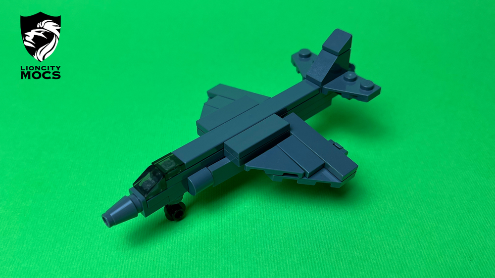 Lego AV-88B Harrier II Tutorial (1:120)