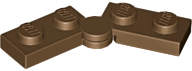 Lego Hinge Plate 1 x 4 Swivel (2429 / 2430) / Brown