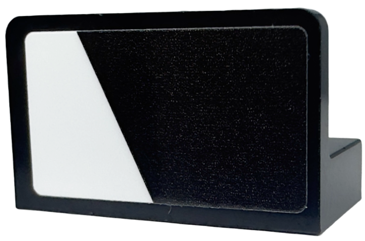 Lego Panel 1 x 2 x 1 with White Trapezoid Stripe Pattern Model Left Side (Sticker) - Set 76918