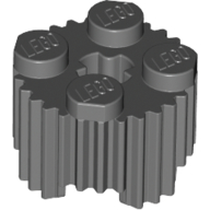 Lego Brick Round 2 x 2 [Grill] / Dark Bluish Gray