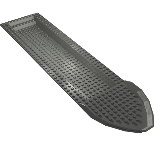 Lego Boat Deck 51 x 12 x 6 / Dark Bluish Gray