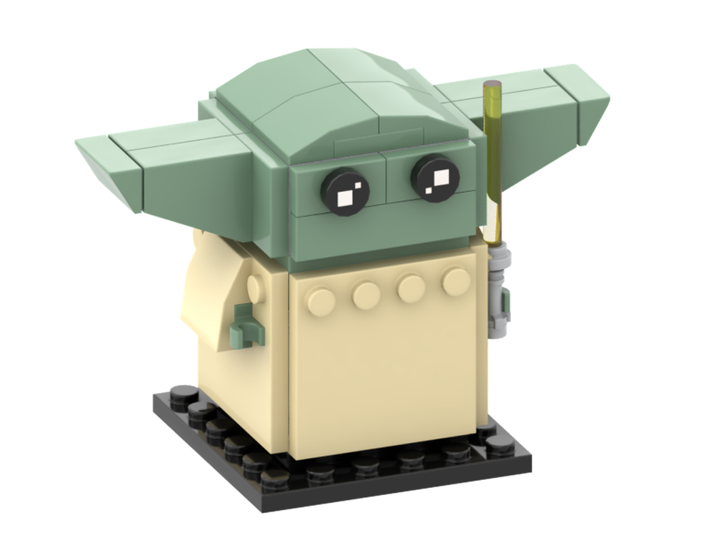 Lego Baby Yoda (Grogu) Brickheadz - Full Size