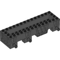 Lego Vehicle Base 4 x 14 x 2 1/3, 2 x 12 Recessed Center, Pins, Pin Holes / Black