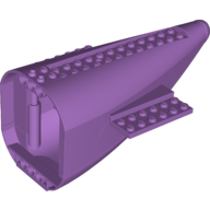 Lego Aircraft Fuselage Curved Aft Section with Medium Lavender Base