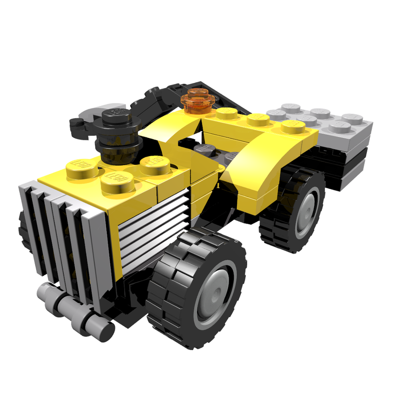 Lego 31014 Small tractor with mower crane