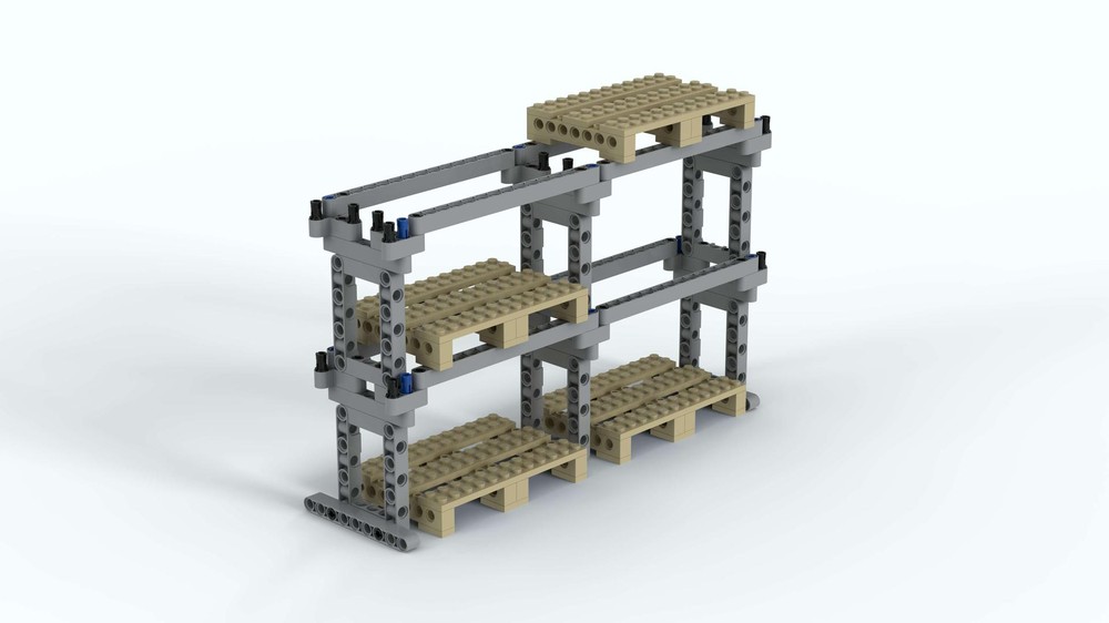 Lego High Level Rack expandable / Hochregal mit Paletten erweiterbar