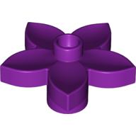 Lego Duplo Plant, Flower with 1 Top Stud / Light Purple