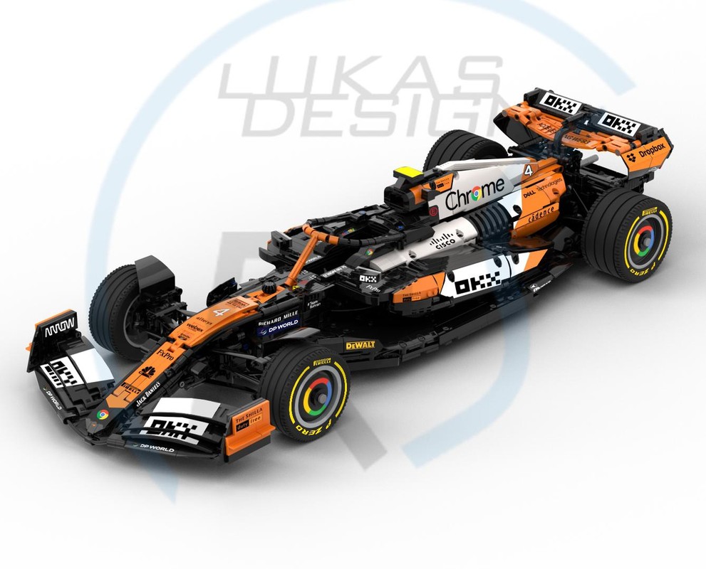 Lego McLaren F1 MCL38 Singapore 2024 Livery 1:8 Scale