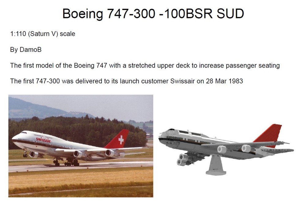 Lego Boeing 747-300