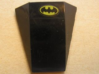 Lego Wedge 4 x 4 Triple Curved No Studs with Batman Logo Pattern (Sticker) - Set 7780