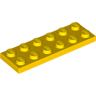 Lego Plate 2 x 6 / Yellow